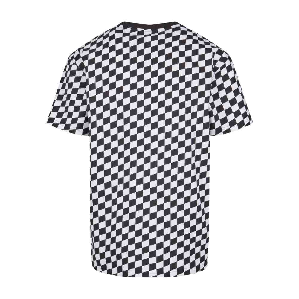 Urban Classics - Oversized Check Herren T-Shirt - Schwarz